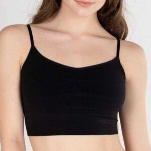 NWT BRABAR Soft Cami Bra Top Black - size M